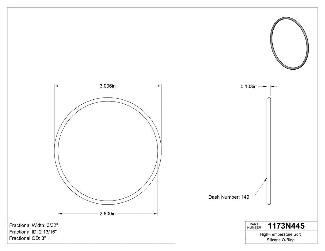 Technical drawing - 1173N445